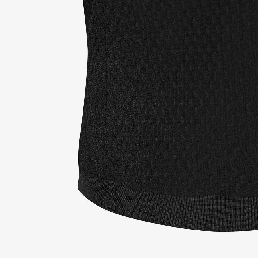 Hybrid Open Collar T-Shirt_BK