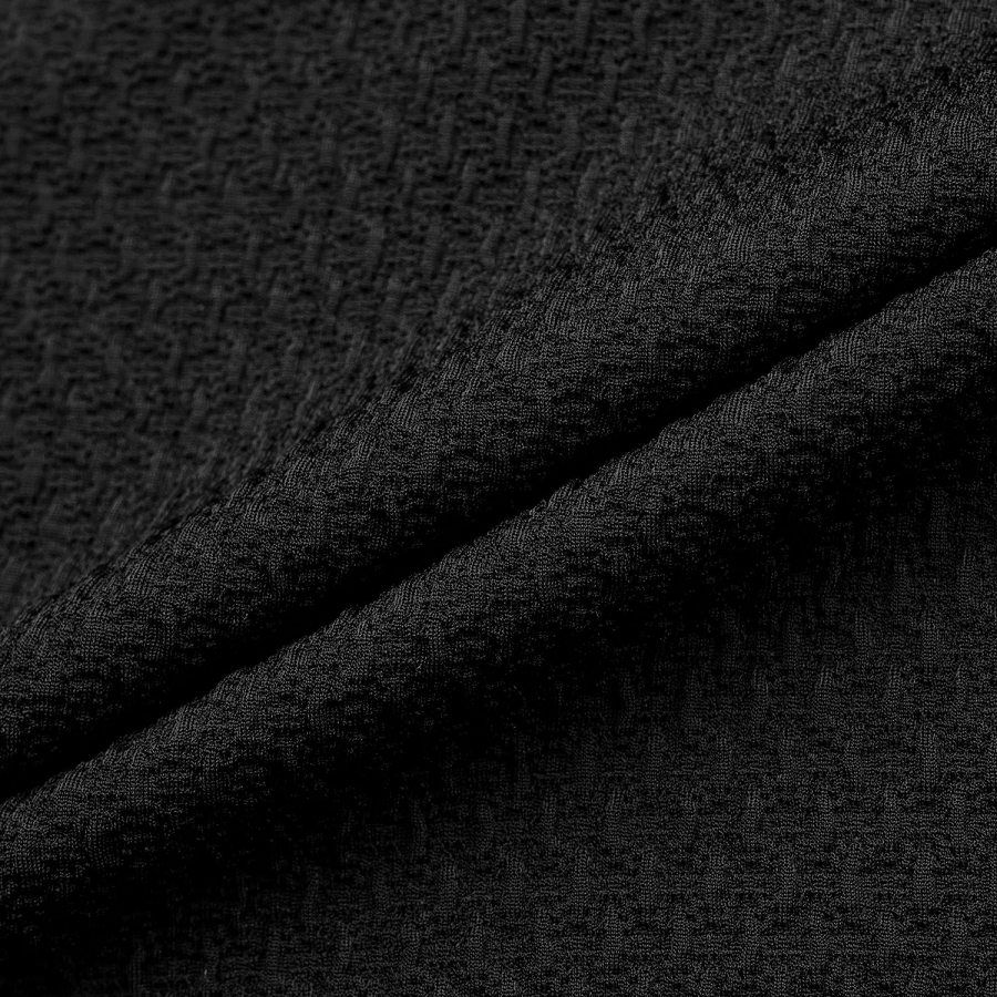 Hybrid Open Collar T-Shirt_BK