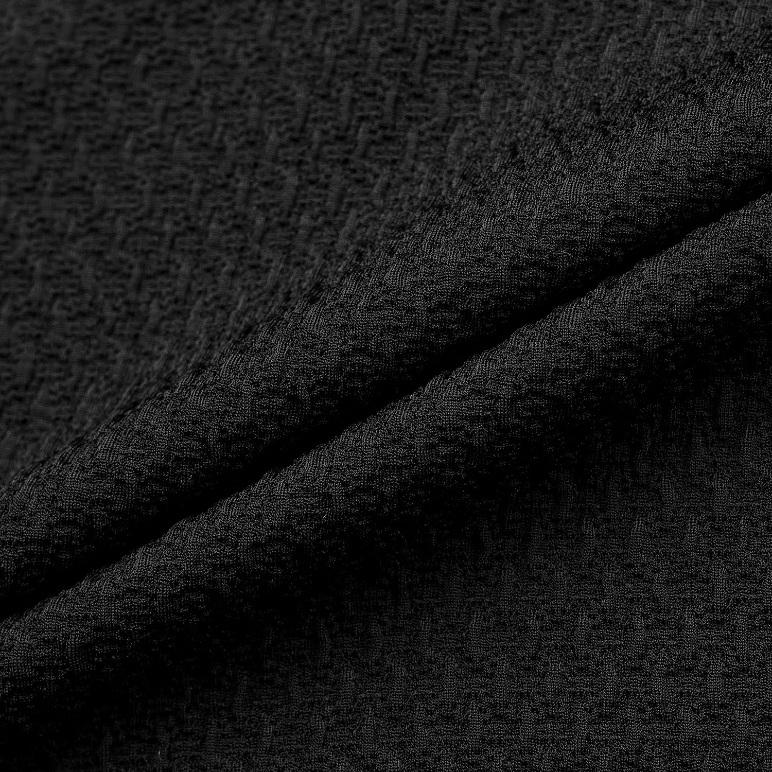 Hybrid Open Collar T-Shirt_BK