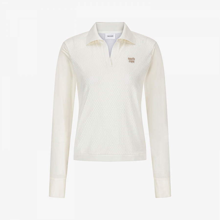 Hybrid Open Collar T-Shirt_IV