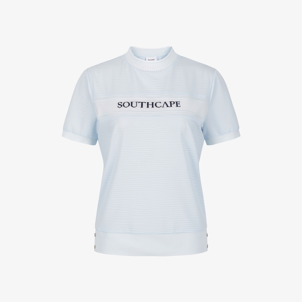Textured Logo Band Short-Sleeve T-Shirt_SK