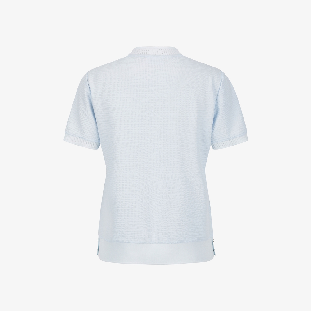 Textured Logo Band Short-Sleeve T-Shirt_SK