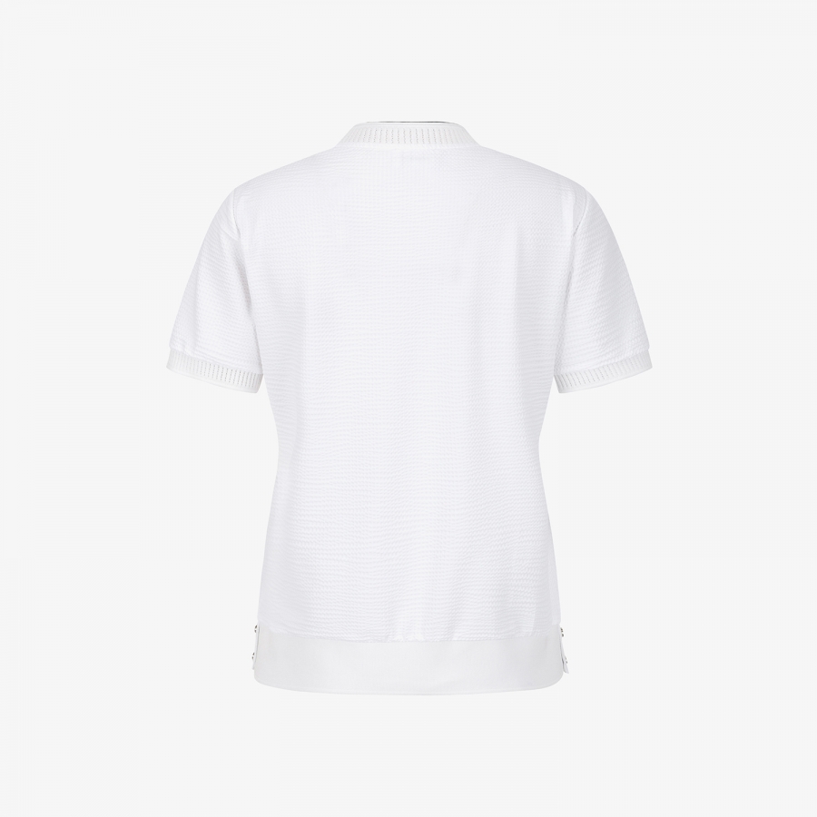 Textured Logo Band Short-Sleeve T-Shirt_WT