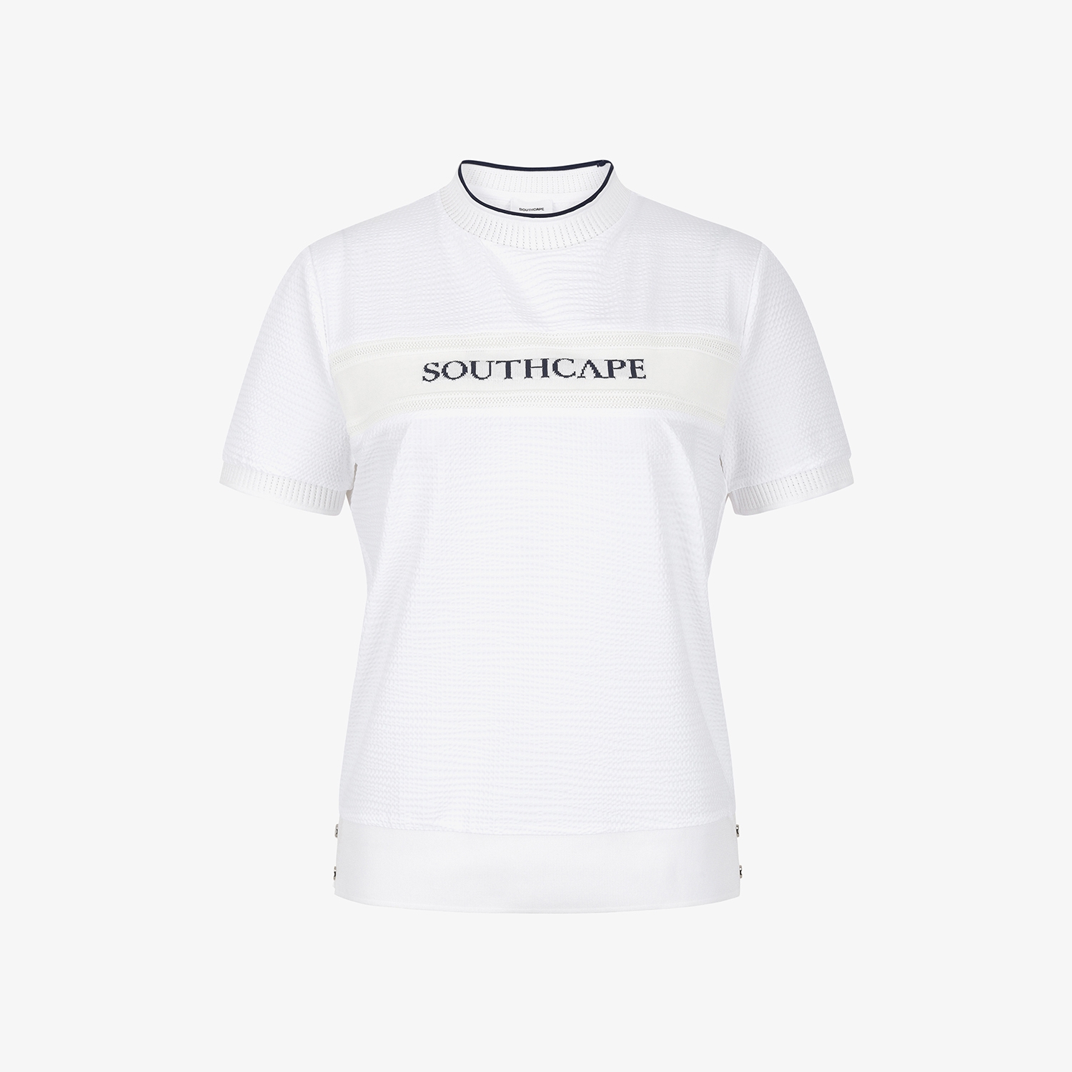 Textured Logo Band Short-Sleeve T-Shirt_WT