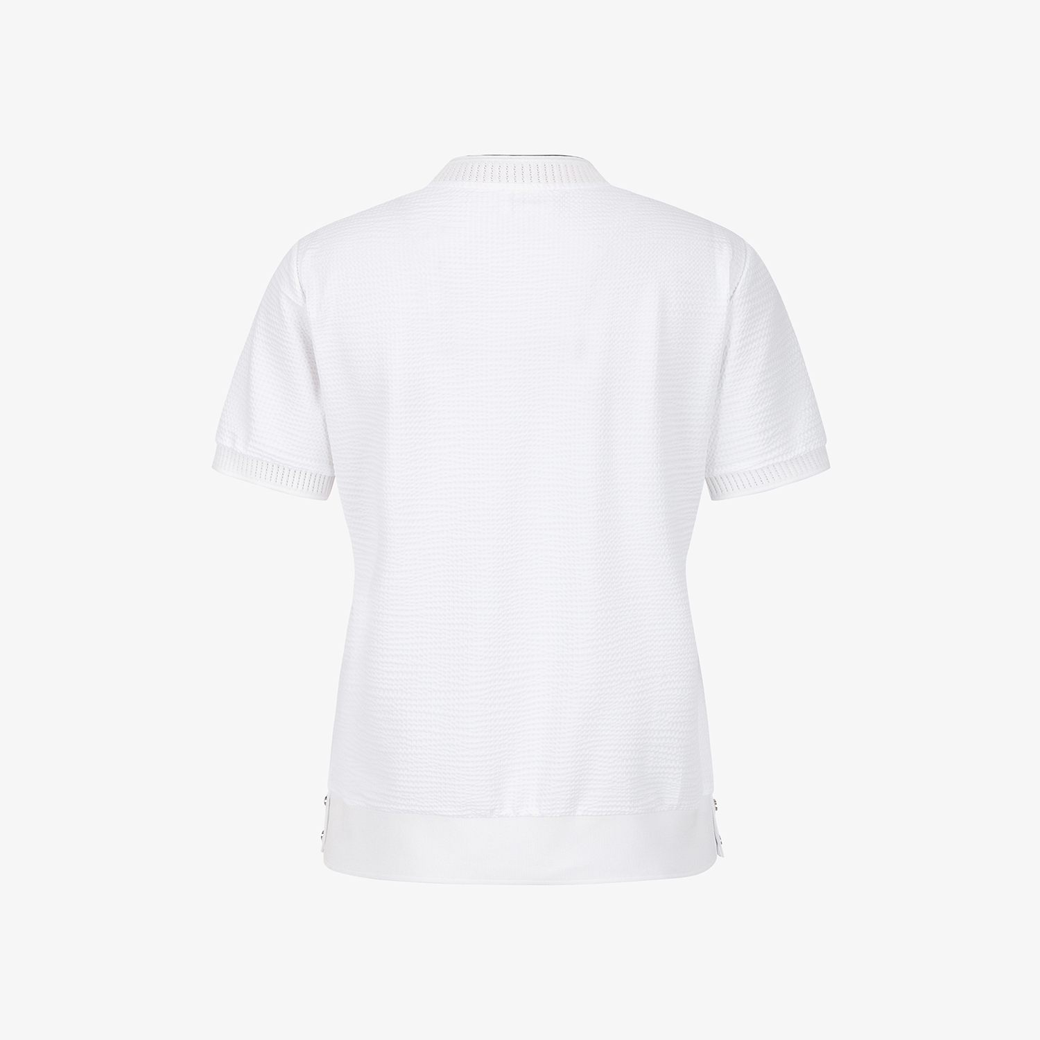 Textured Logo Band Short-Sleeve T-Shirt_WT