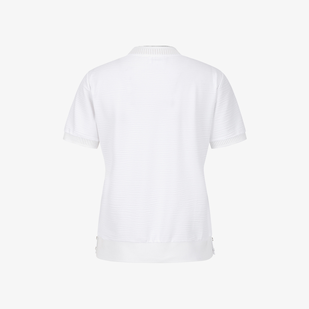 Textured Logo Band Short-Sleeve T-Shirt_WT