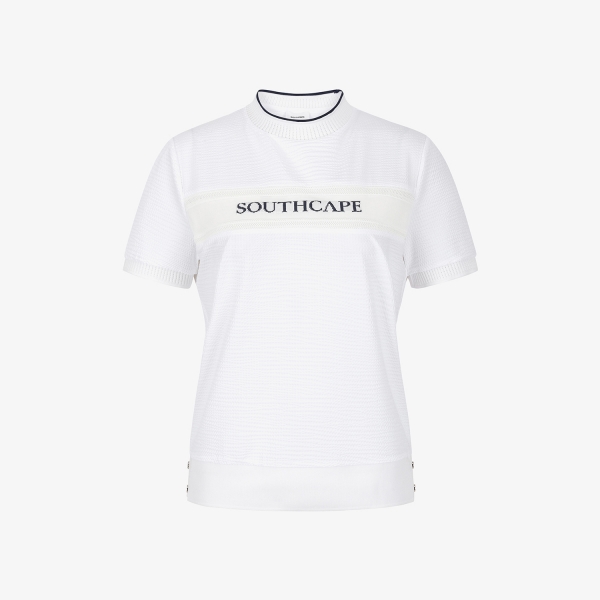 Textured Logo Band Short-Sleeve T-Shirt_WT