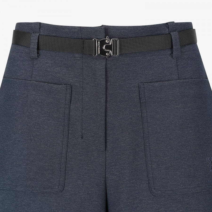 Denim-Like Belted Bermuda Shorts_NA