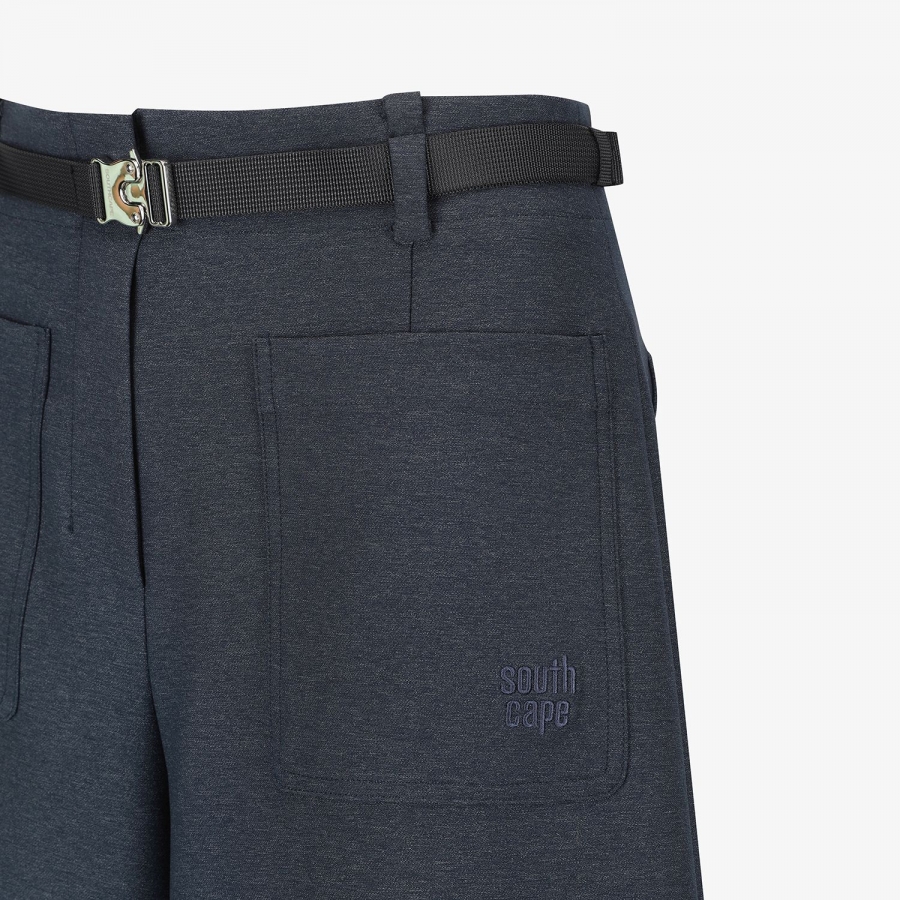 Denim-Like Belted Bermuda Shorts_NA