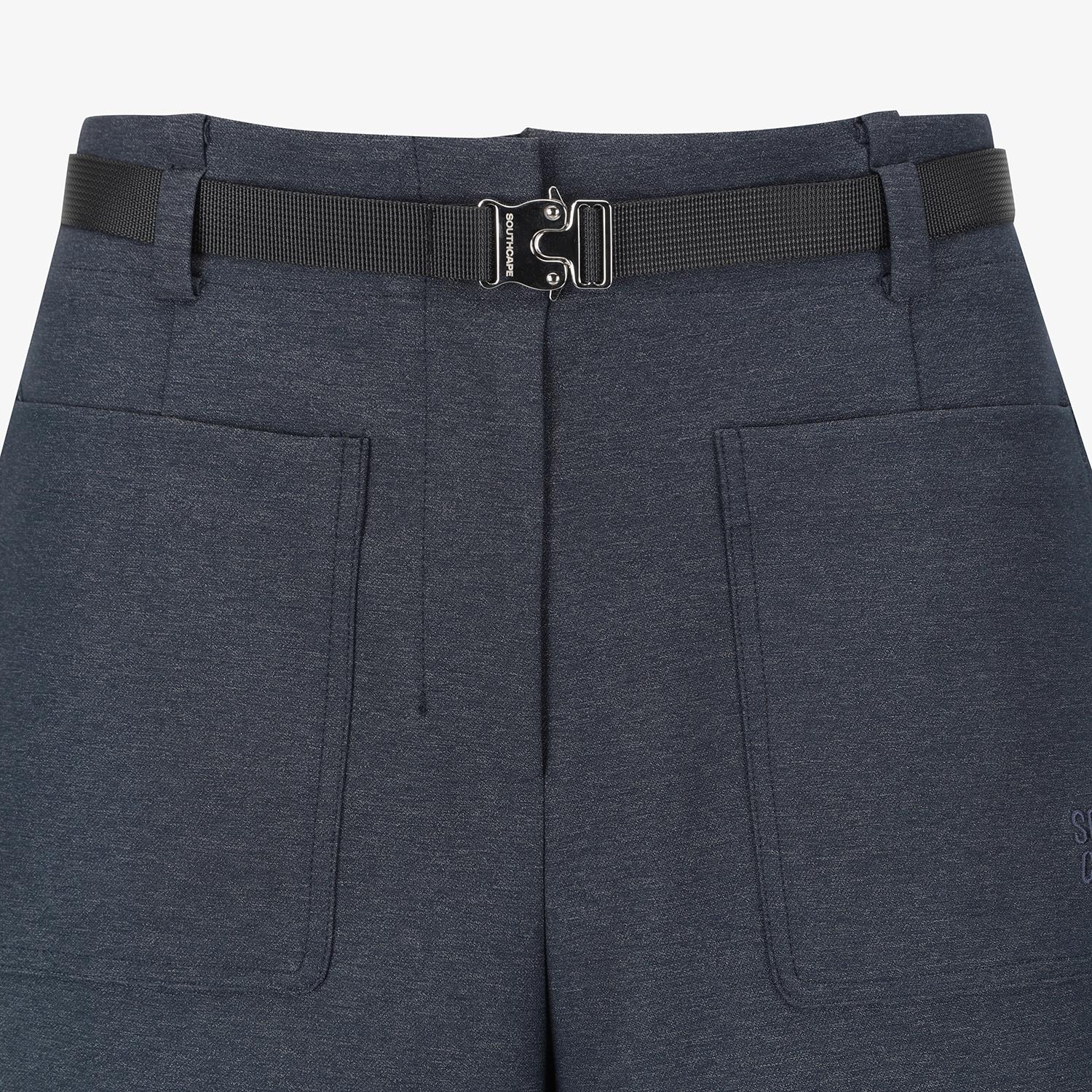 Denim-Like Belted Bermuda Shorts_NA