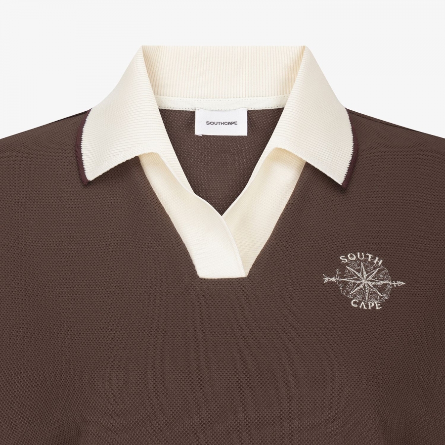 Southcross Mesh Open-Collar T-Shirt_BR