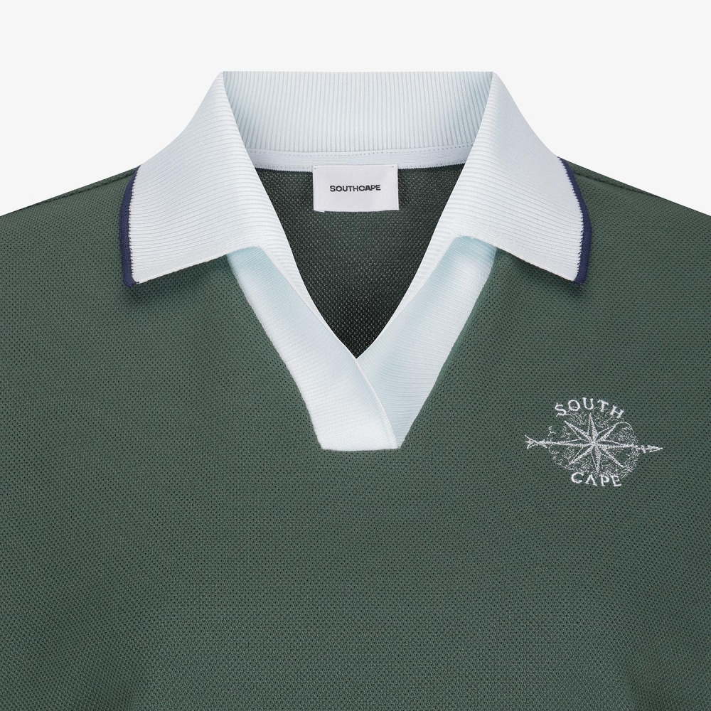 Southcross Mesh Open-Collar T-Shirt_DK