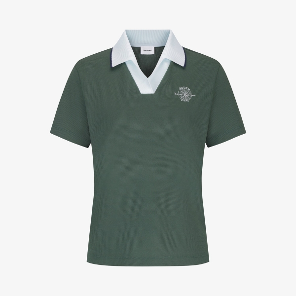 Southcross Mesh Open-Collar T-Shirt_DK