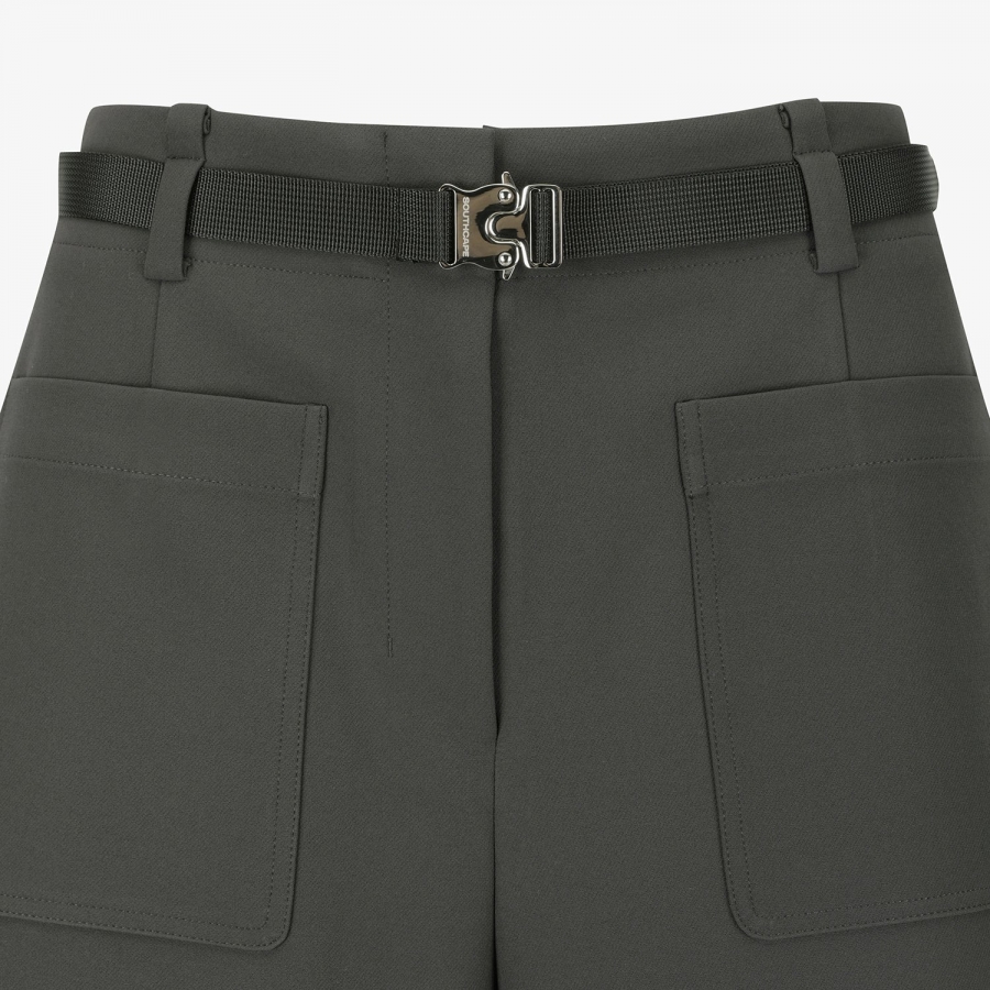 Twill Belted Bermuda Shorts_DW