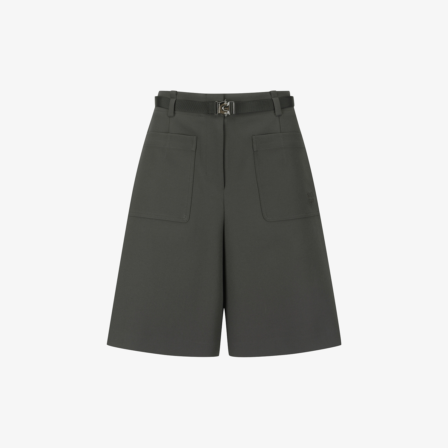 Twill Belted Bermuda Shorts_DW