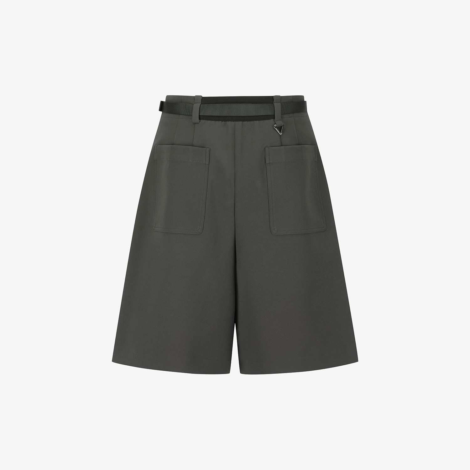Twill Belted Bermuda Shorts_DW