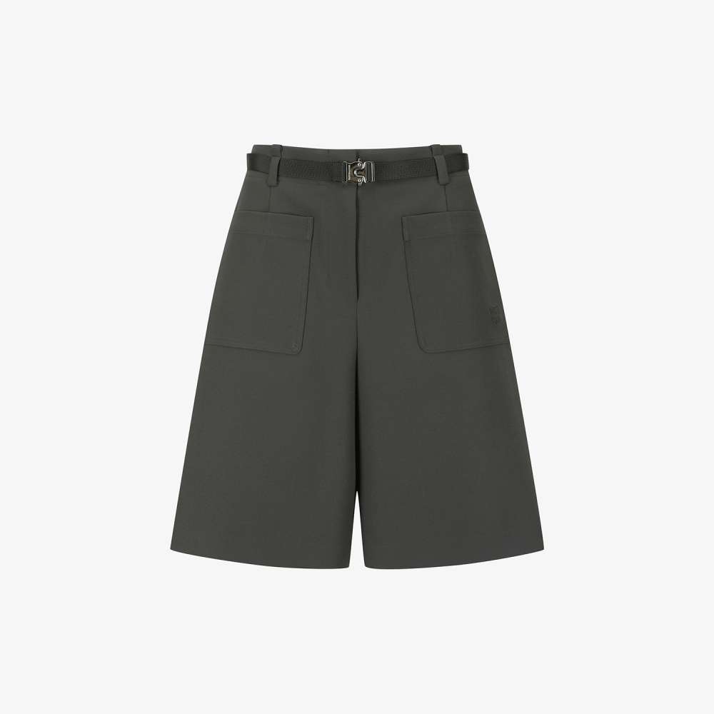 Twill Belted Bermuda Shorts_DW