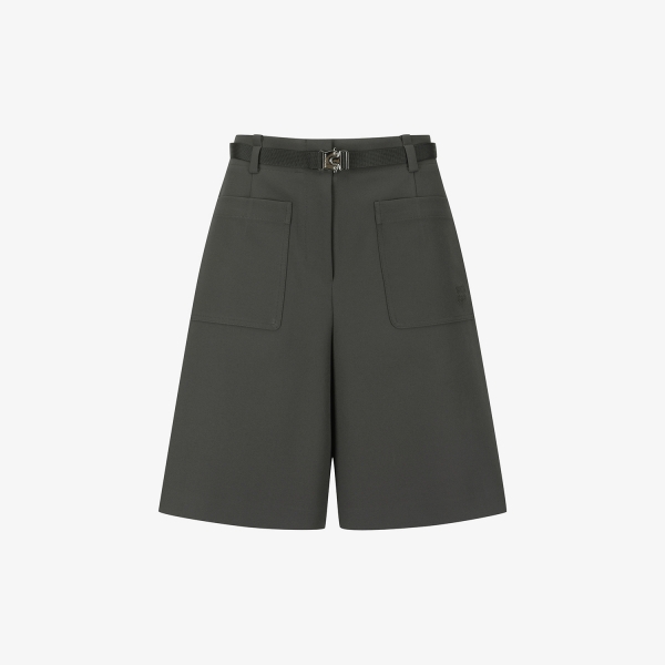 Twill Belted Bermuda Shorts_DW