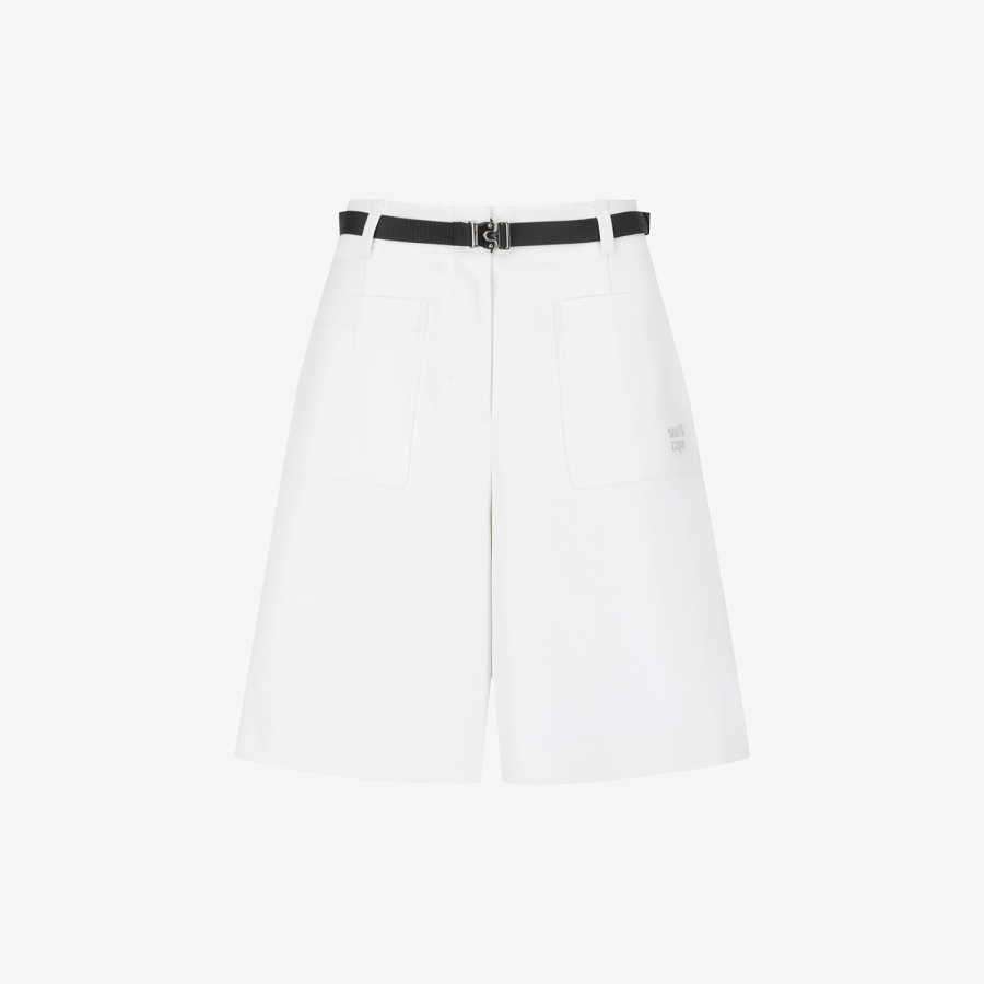 Twill Belted Bermuda Shorts_WT