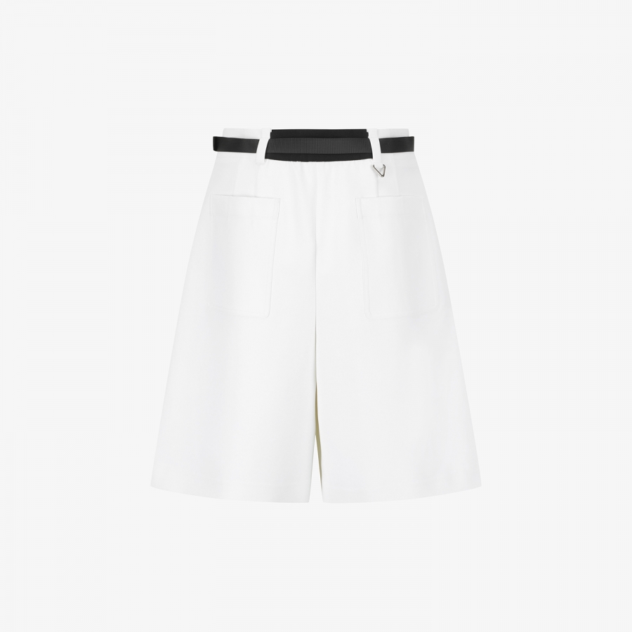 Twill Belted Bermuda Shorts_WT