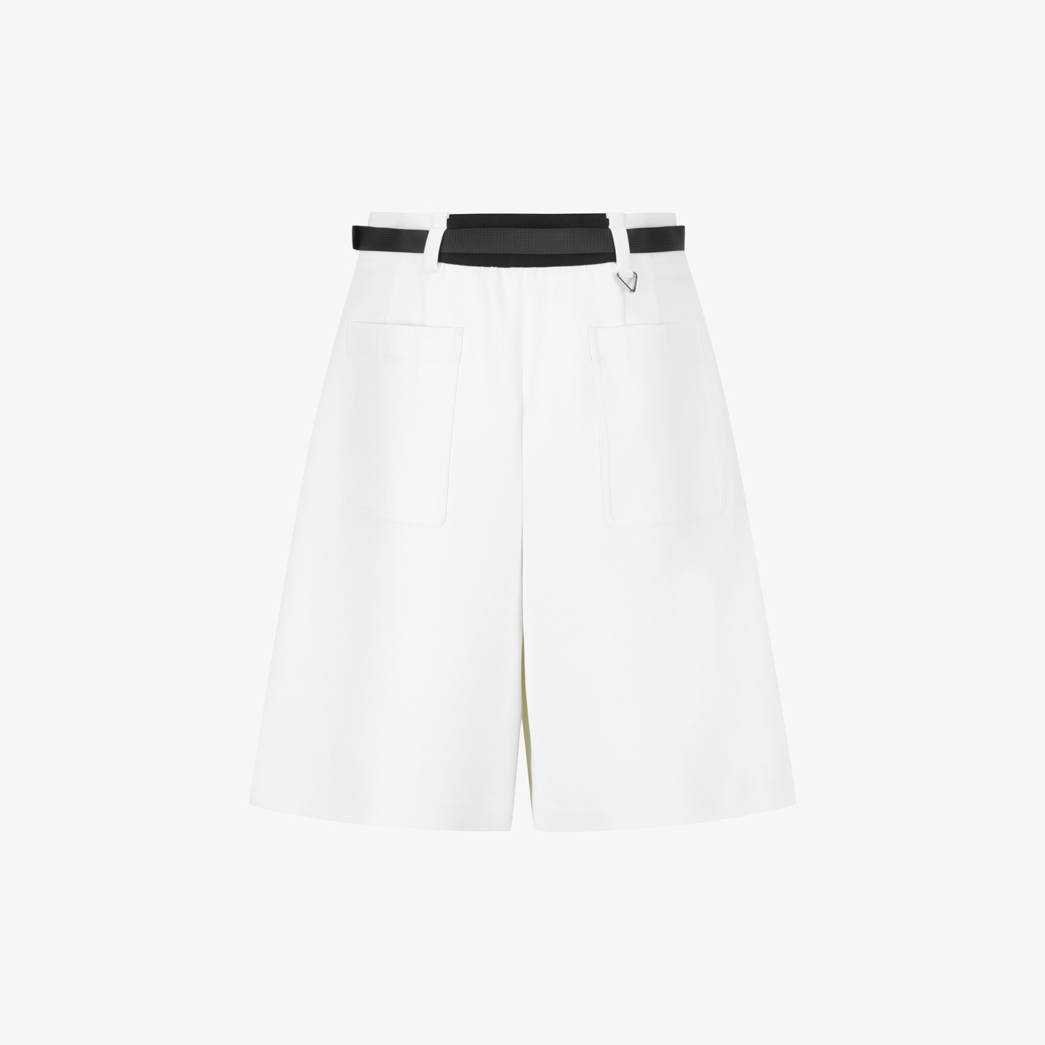 Twill Belted Bermuda Shorts_WT