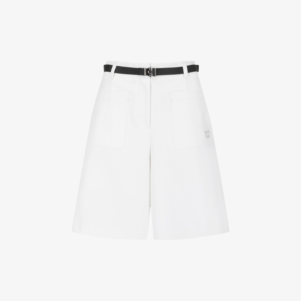 Twill Belted Bermuda Shorts_WT