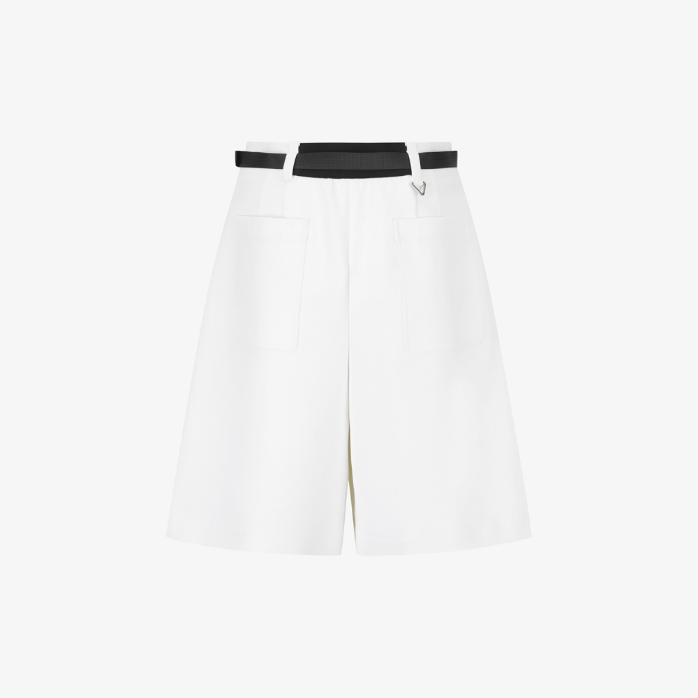 Twill Belted Bermuda Shorts_WT