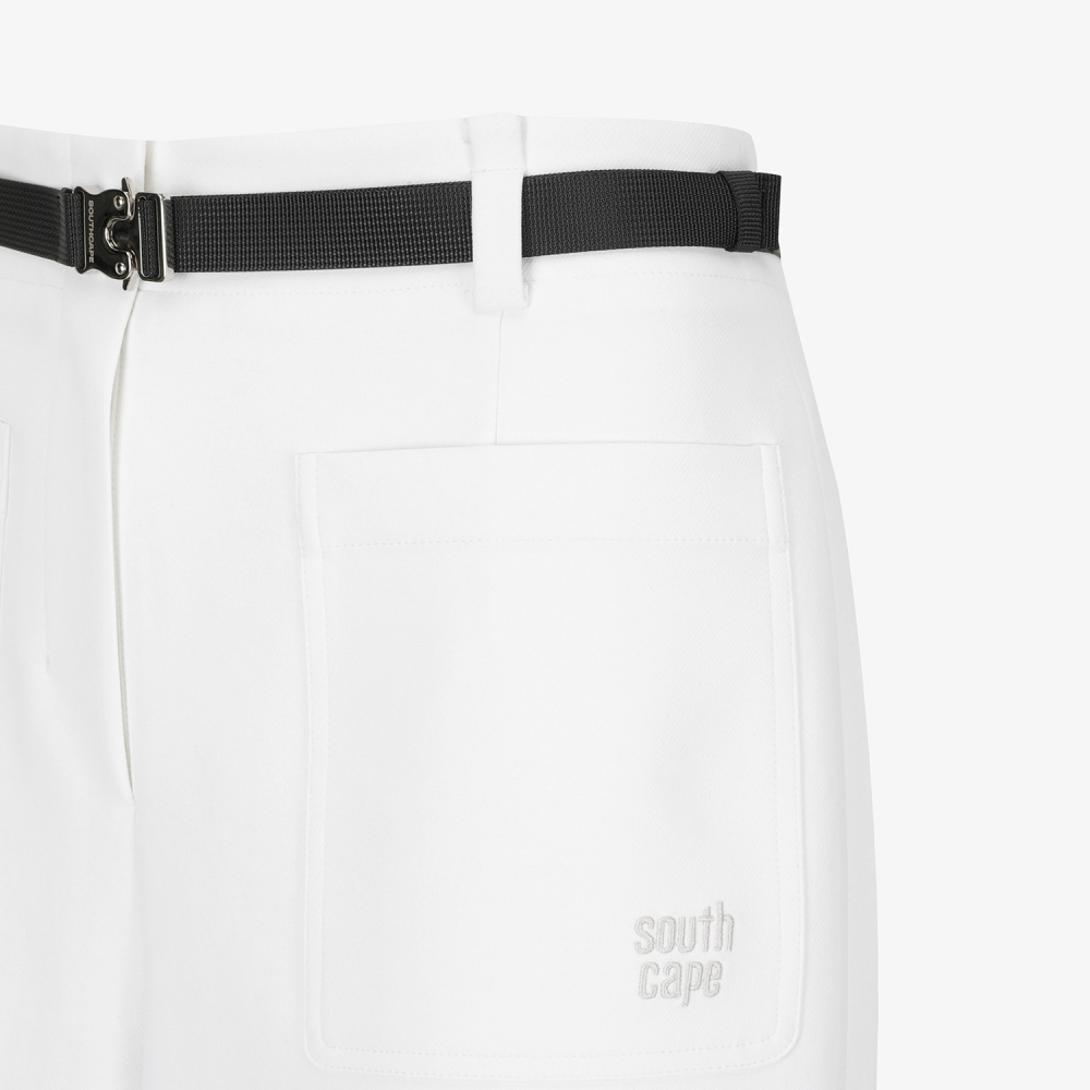 Twill Belted Bermuda Shorts_WT