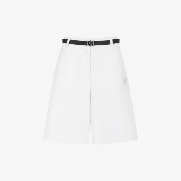 Twill Belted Bermuda Shorts_WT