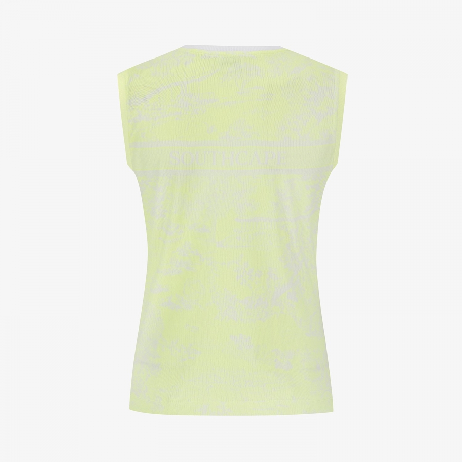 Logo Flow V-Neck Sleeveless Top_LY