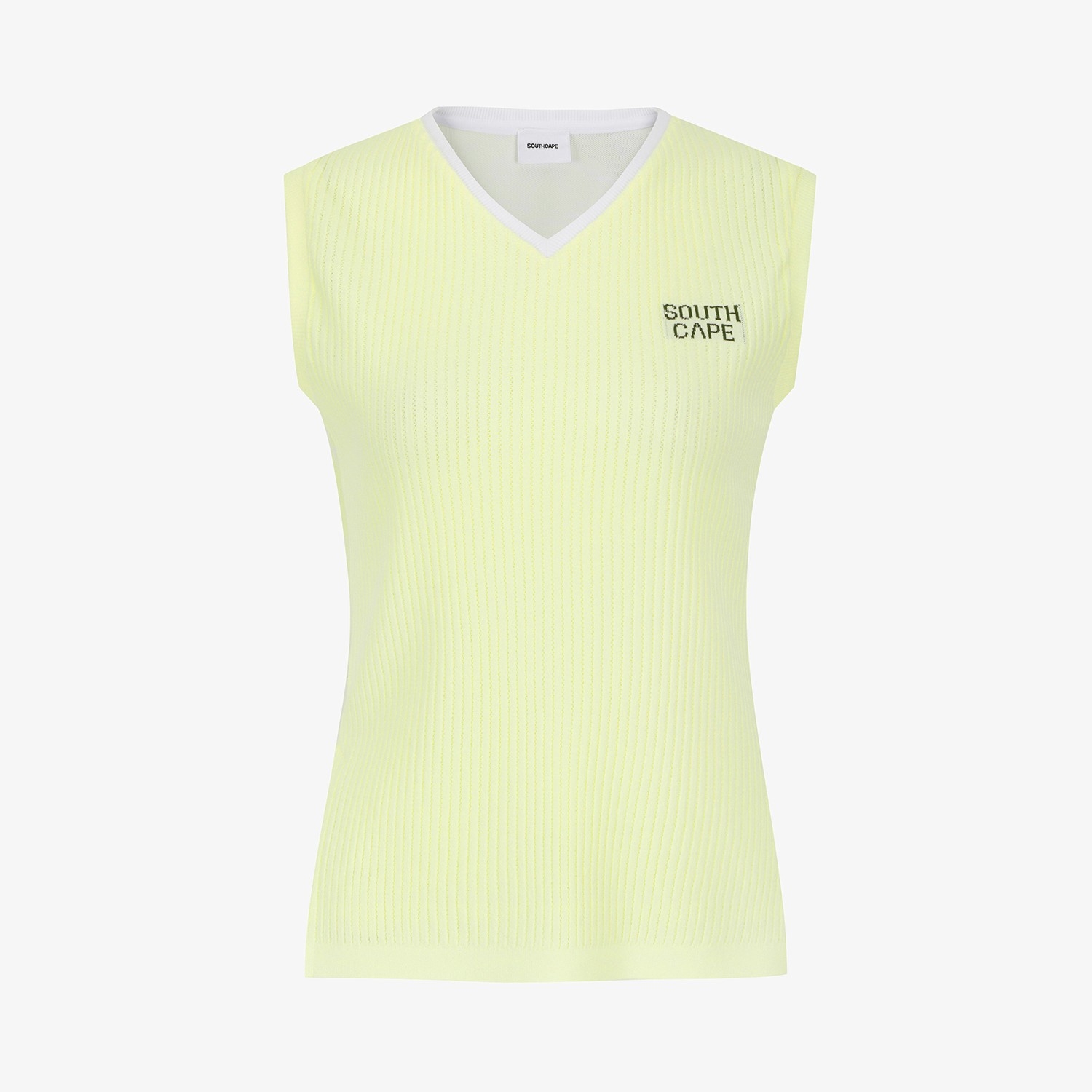 Logo Flow V-Neck Sleeveless Top_LY