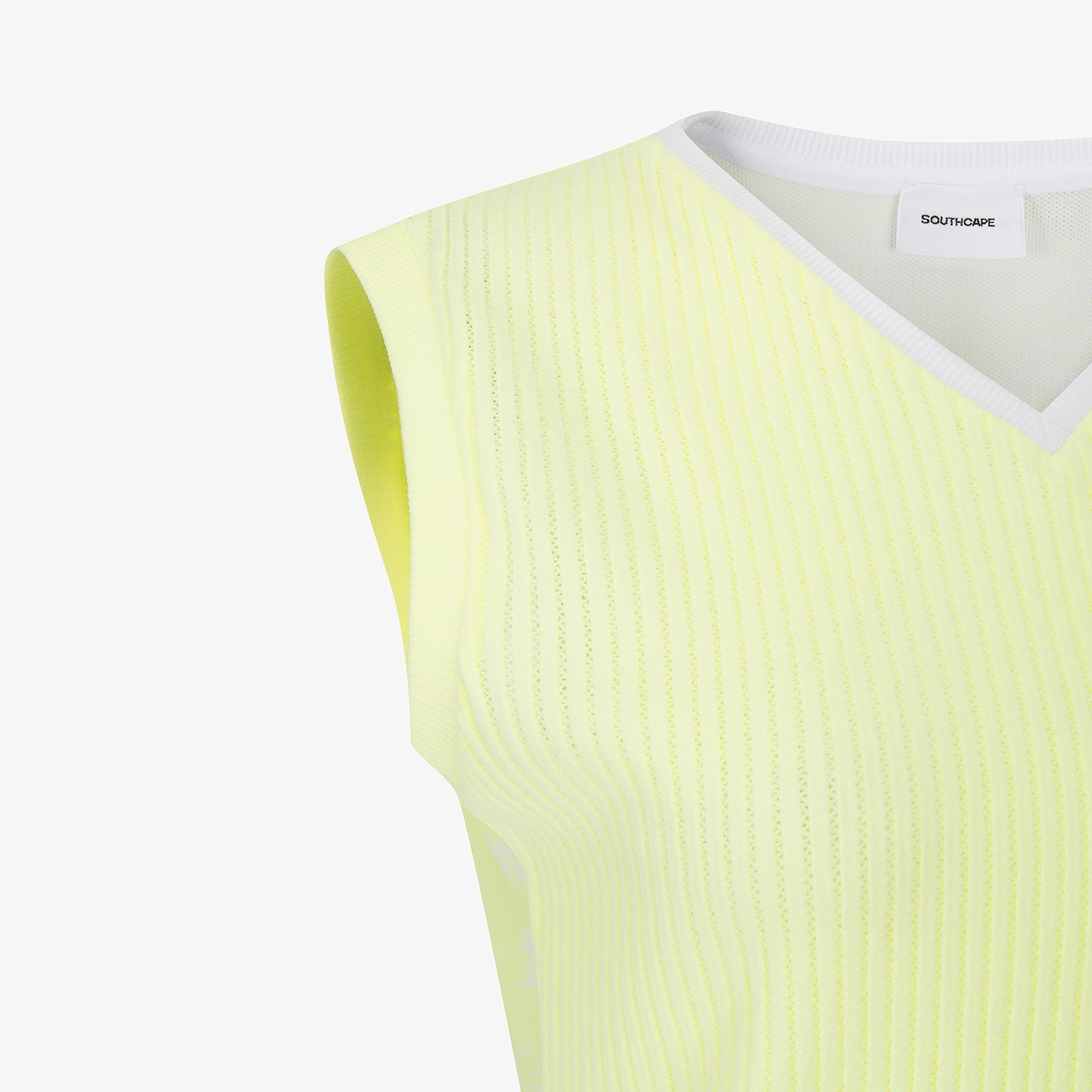 Logo Flow V-Neck Sleeveless Top_LY