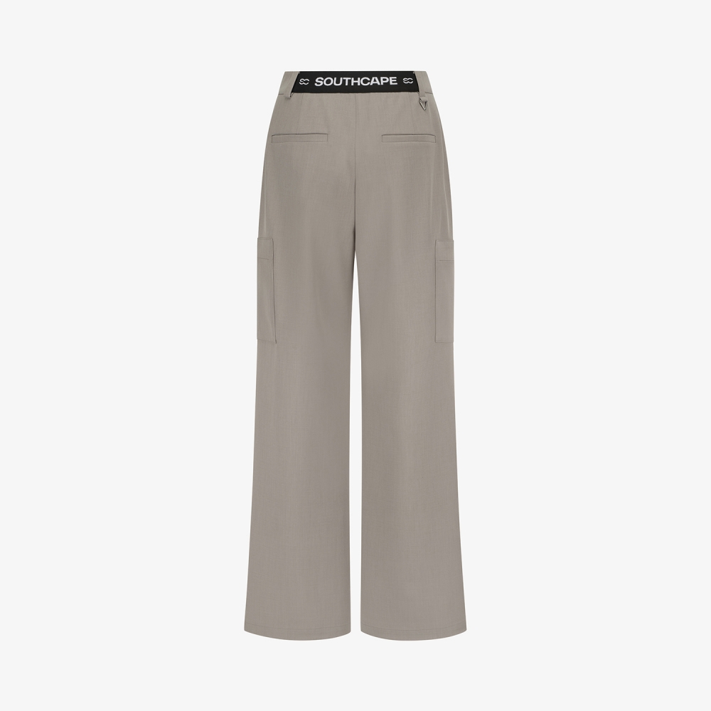 Southcape Women\'s Melange Pocket Wide-Leg Pants_SE