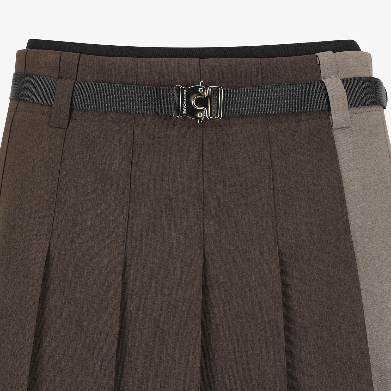 Southcape Women\'s Two-Tone Pleated Skirt_BR