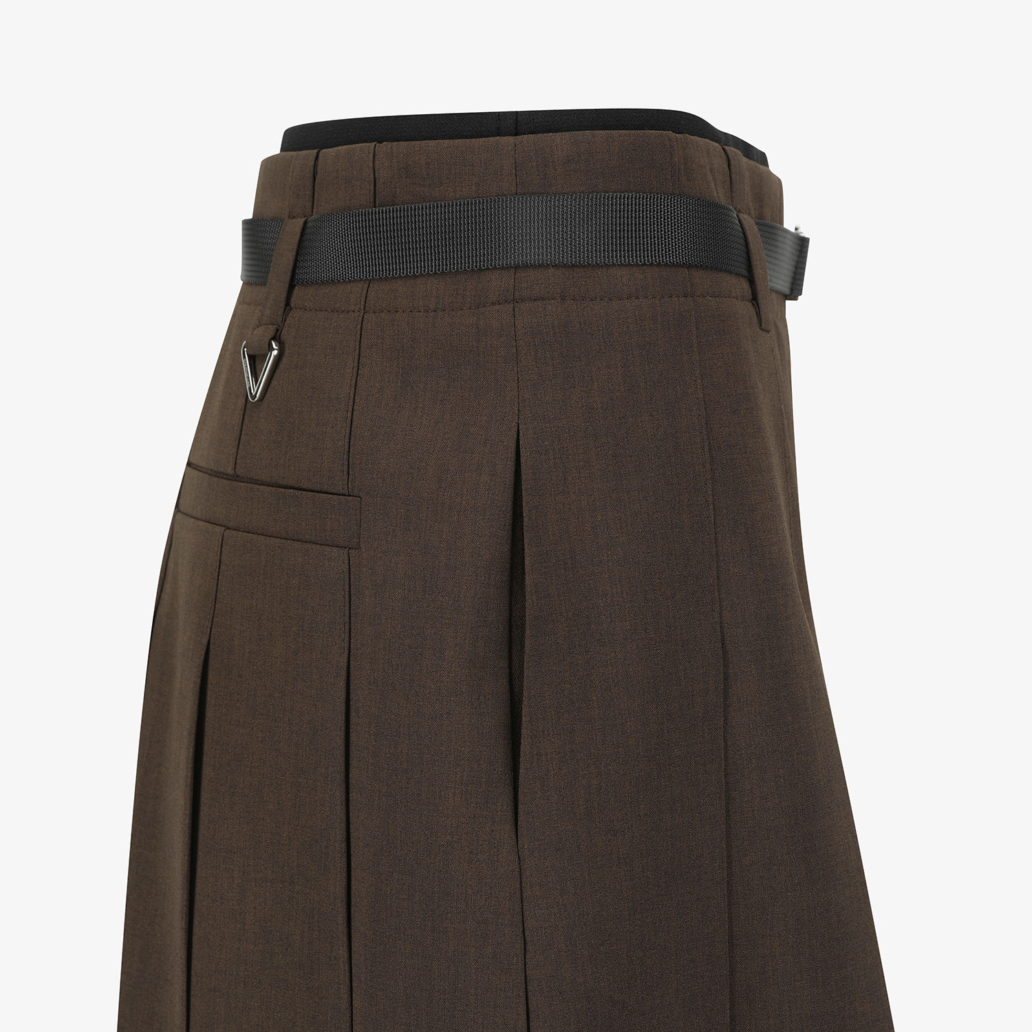 Southcape Women\'s Two-Tone Pleated Skirt_BR