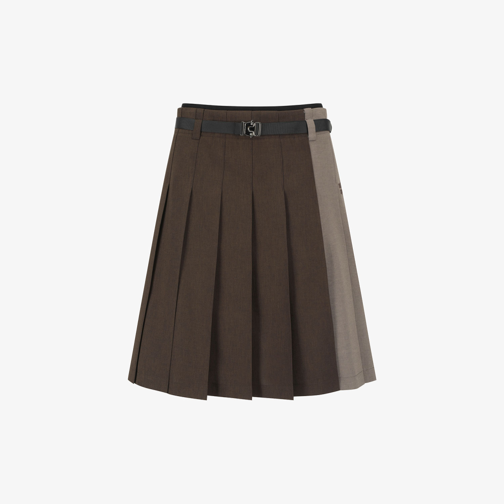 Southcape Women\'s Two-Tone Pleated Skirt_BR