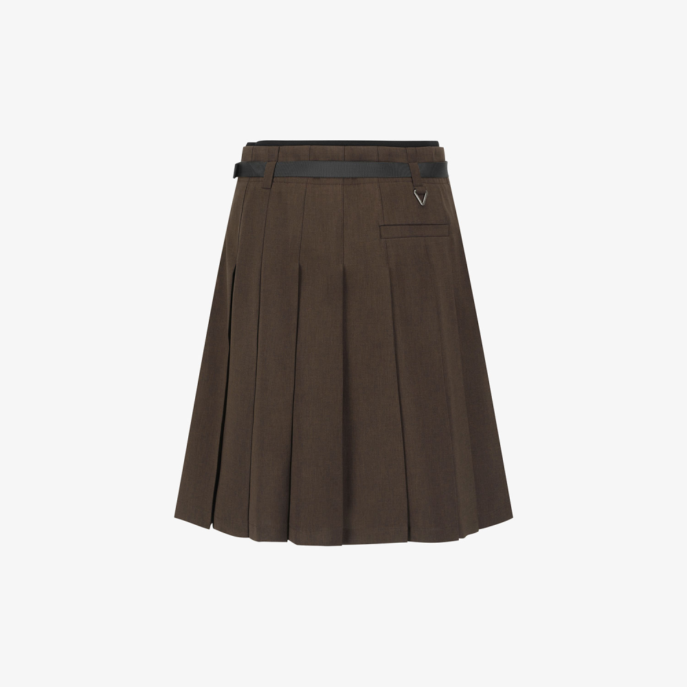 Southcape Women\'s Two-Tone Pleated Skirt_BR
