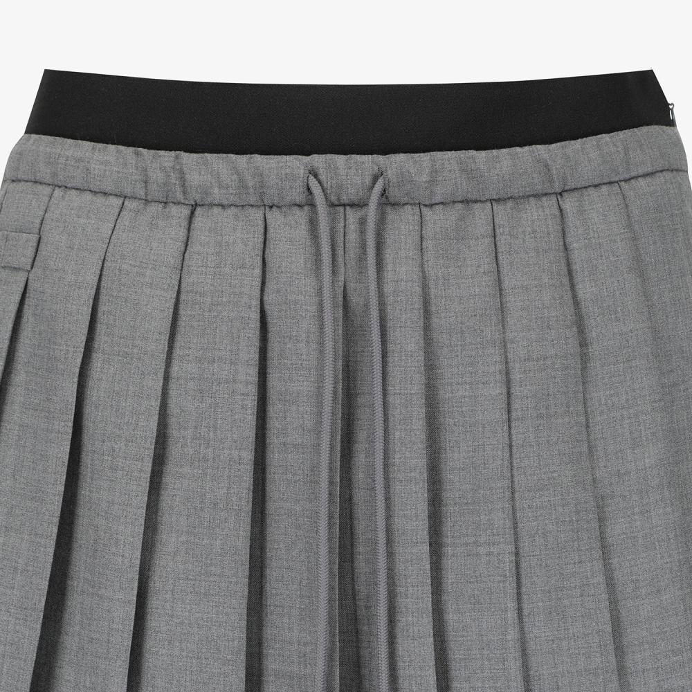 Southcape Women\'s Pleated Waist Banding Skirt_MG