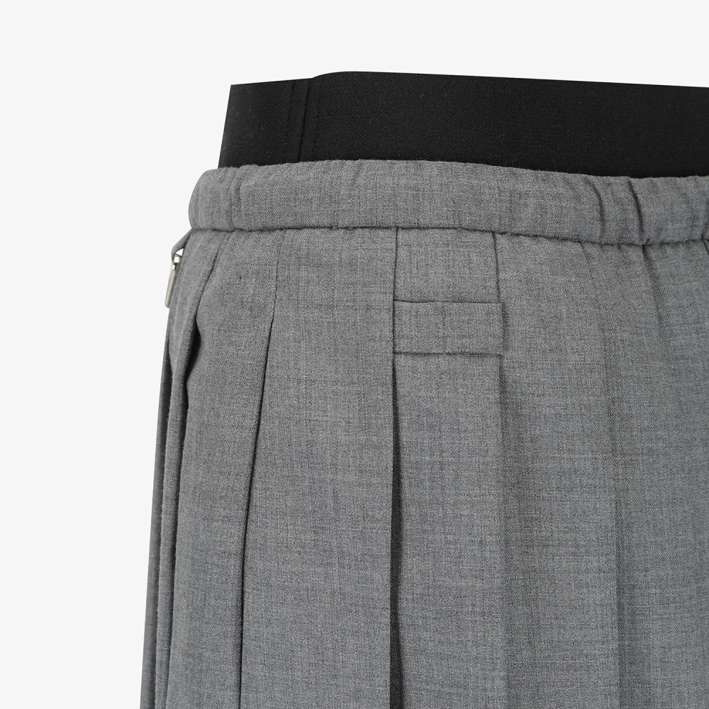 Southcape Women\'s Pleated Waist Banding Skirt_MG