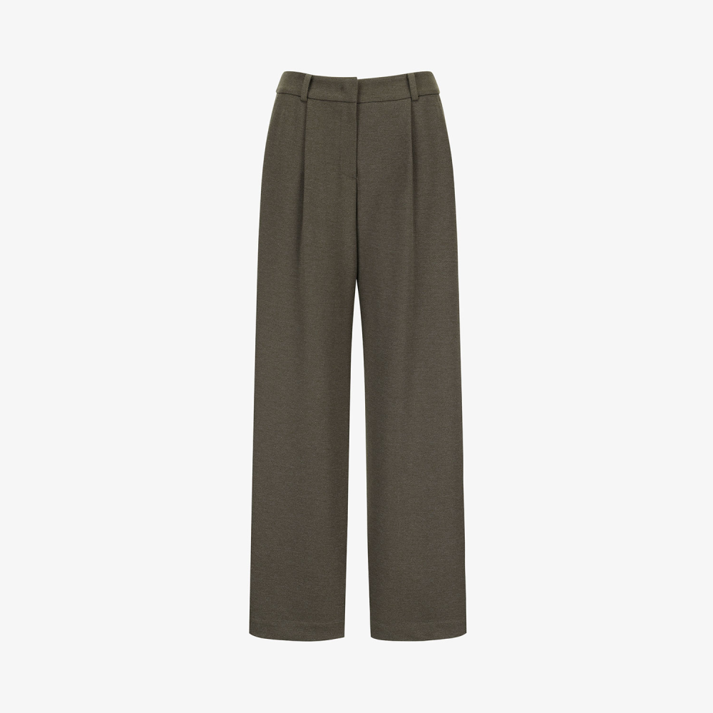 Southcape Women\'s Wool-Like Pin-Tuck Pants_BR