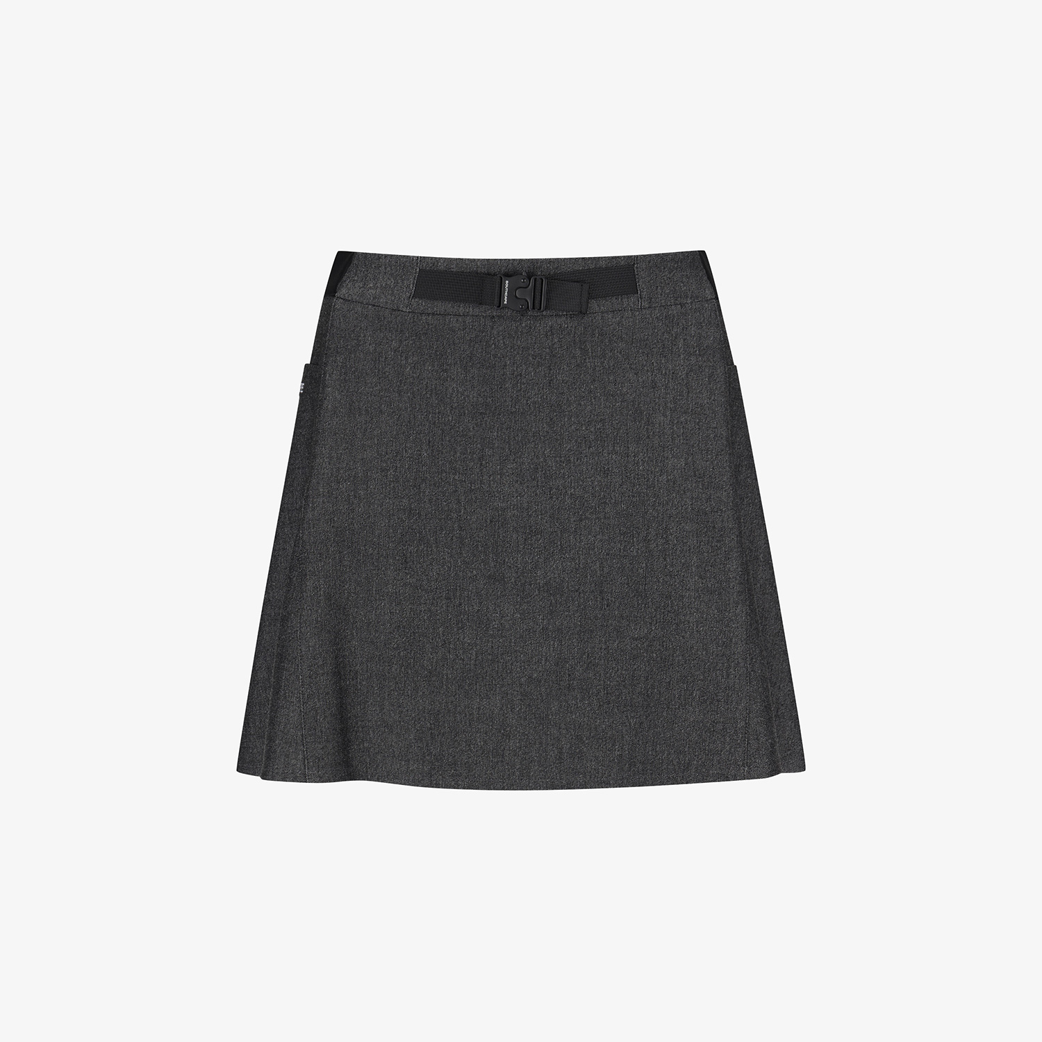 Southcape Women's Denim-Like Belted Skirt_BK