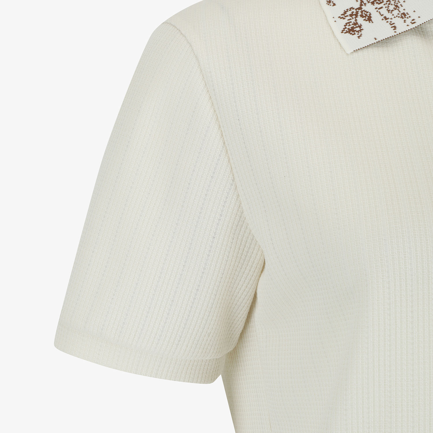 Southcape Women\'s Jacquard Knit Collar T-Shirt_CR