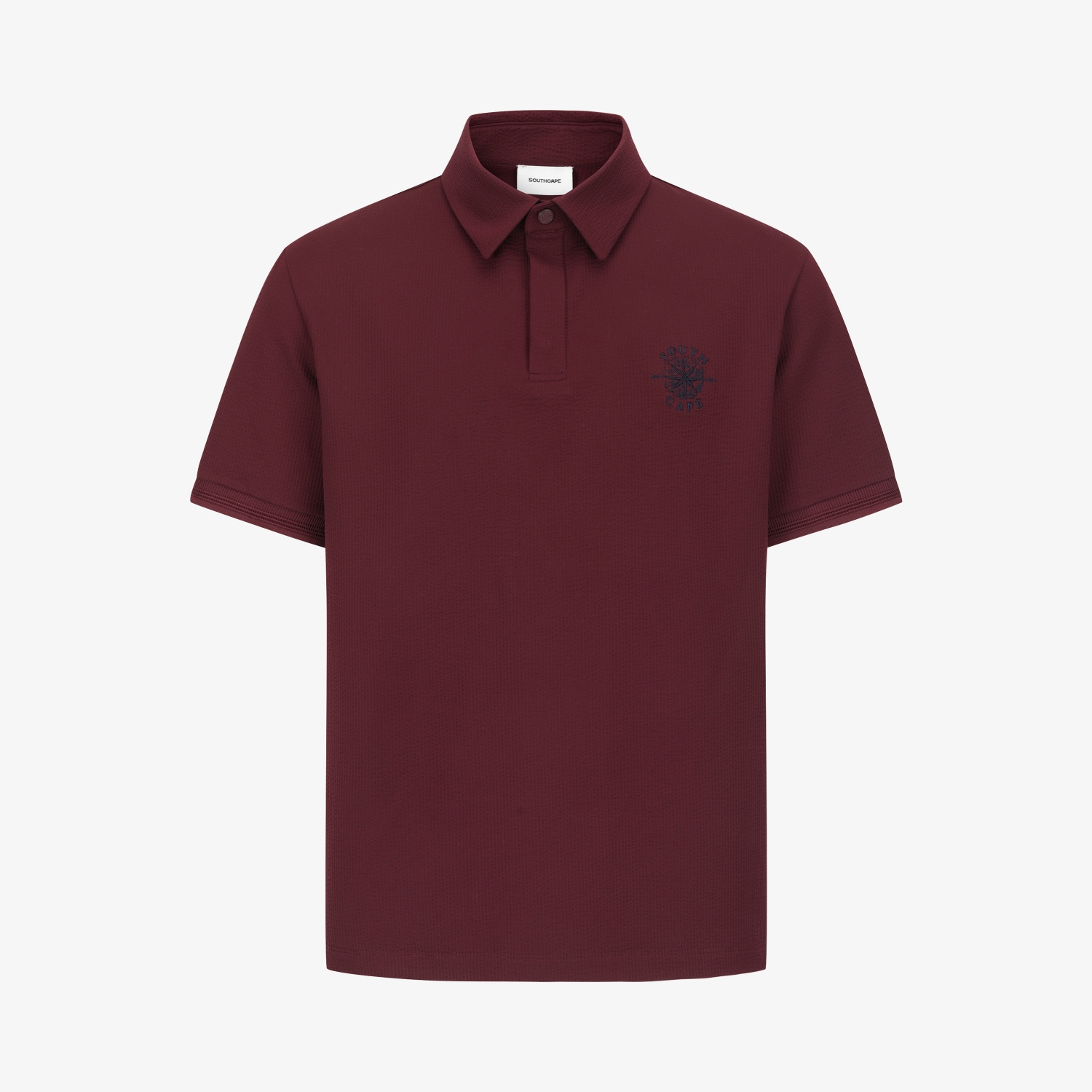 Southcape Men's Seersucker Collar T-Shirt_WN