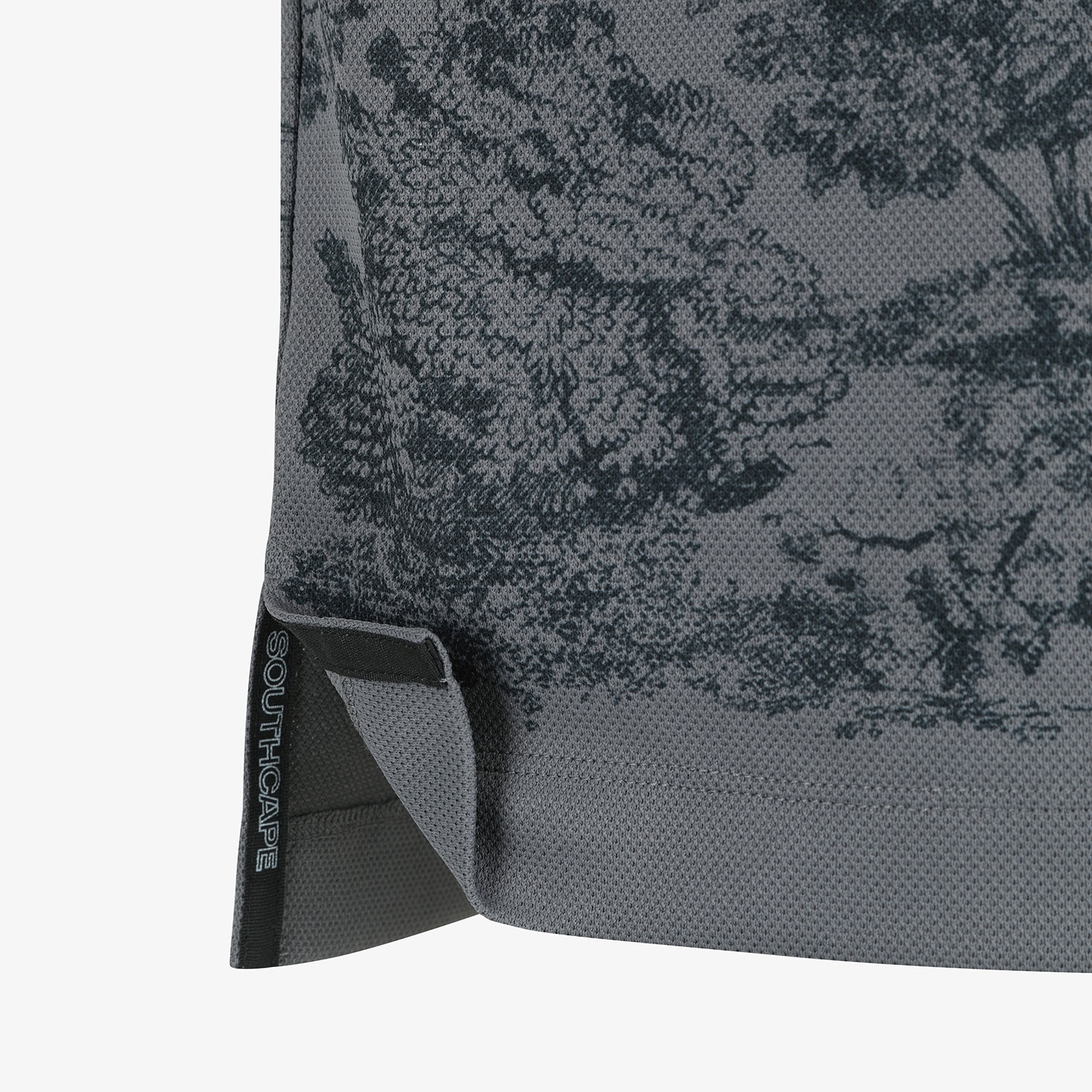 Printed Short-Sleeve Polo Shirt_GY