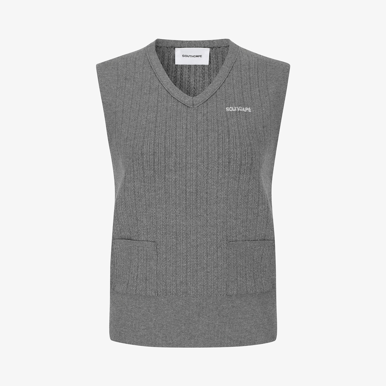 Southcape Women's V-Neck Knit Vest_GY