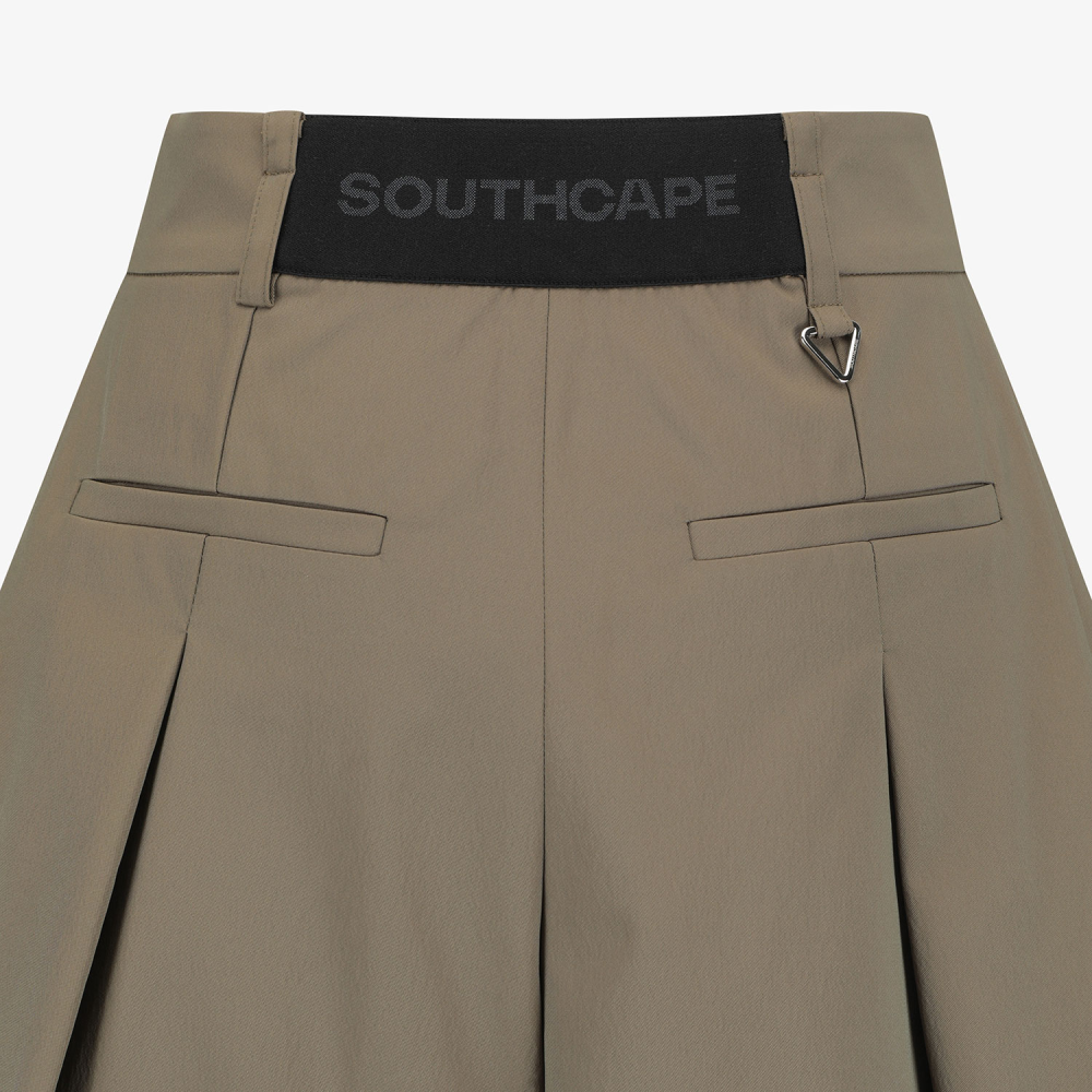 Southcape Women\'s A-Line Pin-Tuck Short Pants_KH