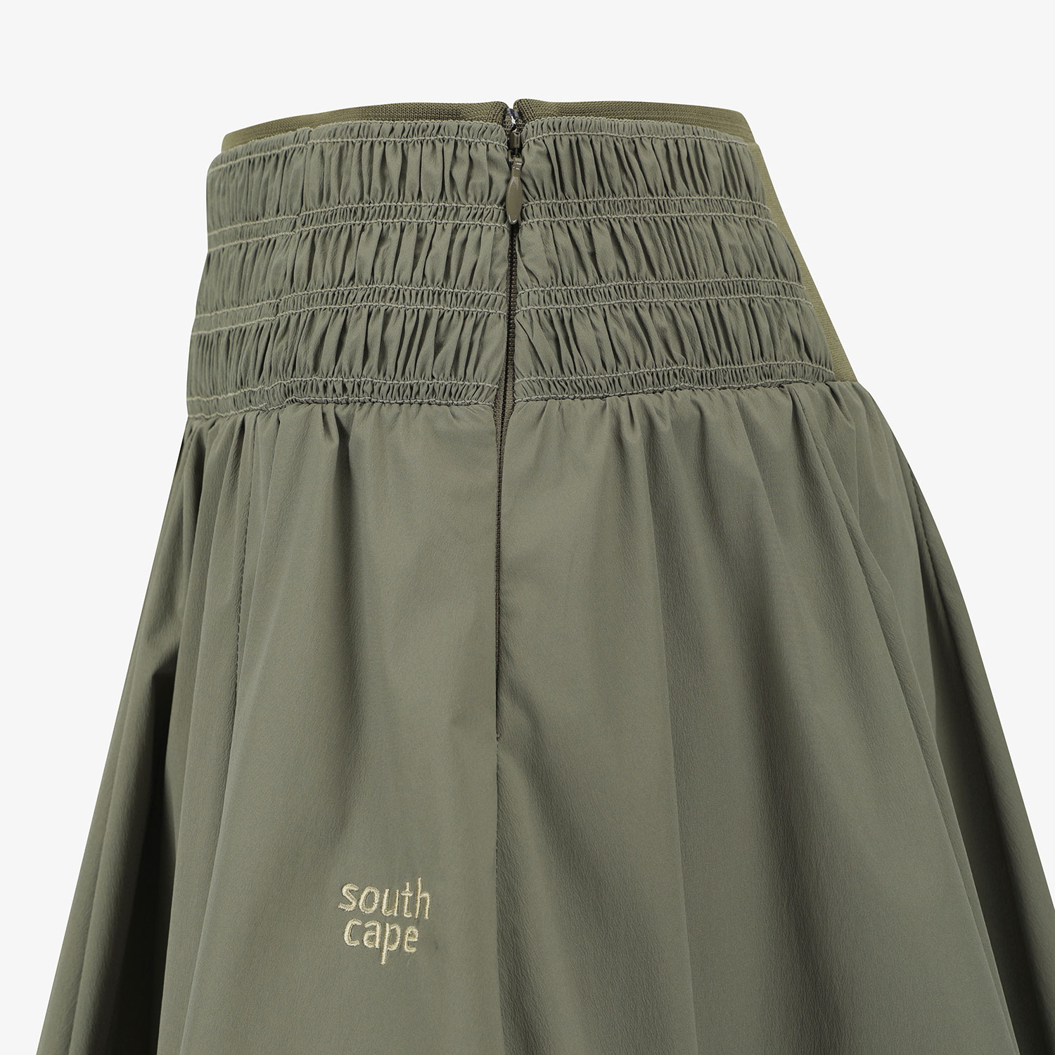 Southcape Women\'s Smocking Flare Skirt_KH