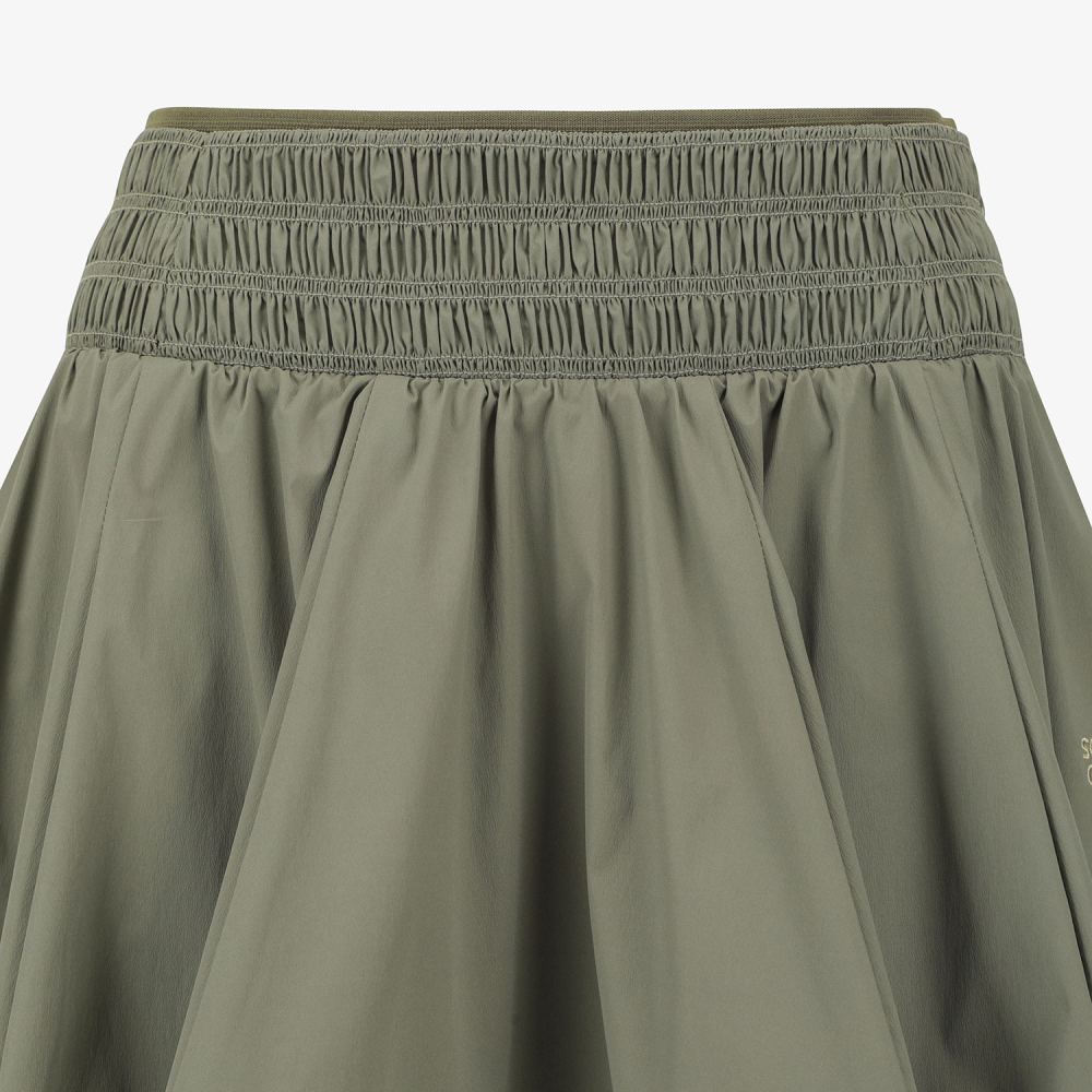 Southcape Women\'s Smocking Flare Skirt_KH