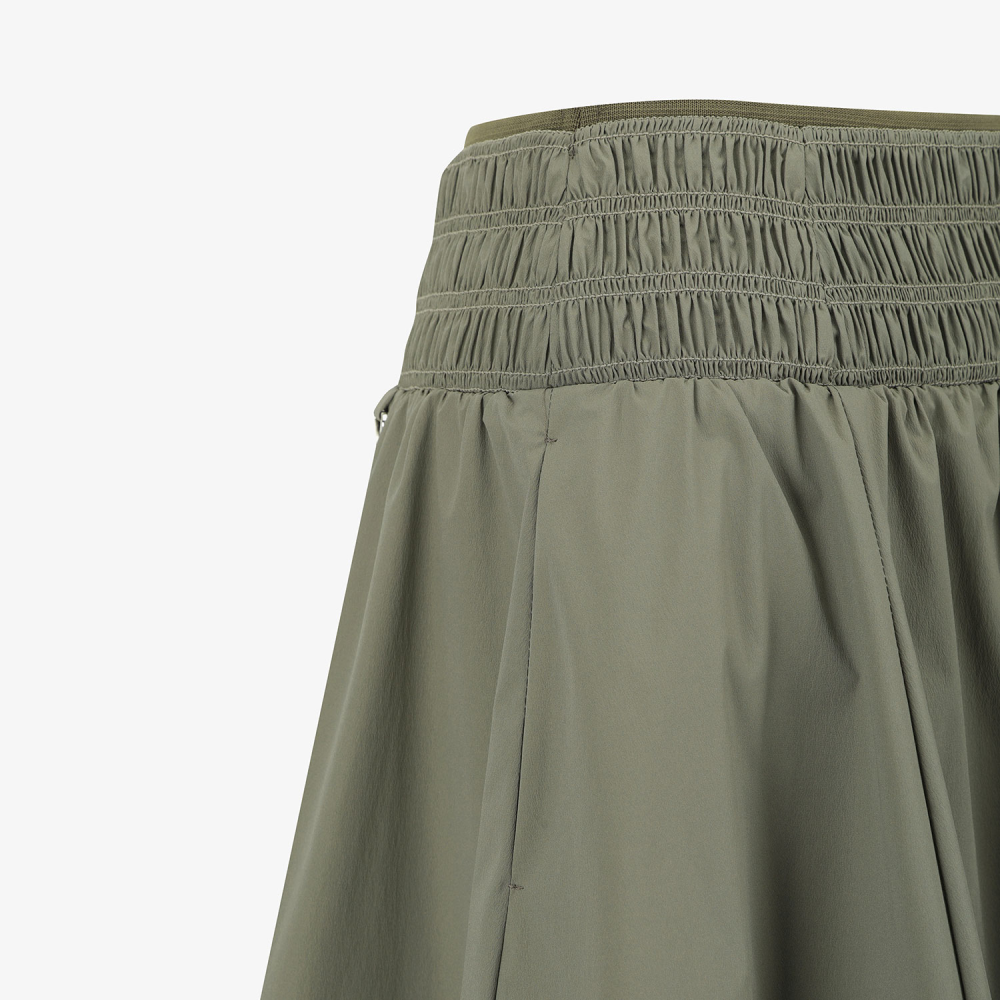 Southcape Women\'s Smocking Flare Skirt_KH
