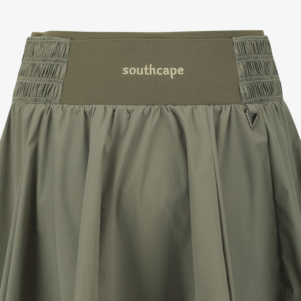 Southcape Women\'s Smocking Flare Skirt_KH